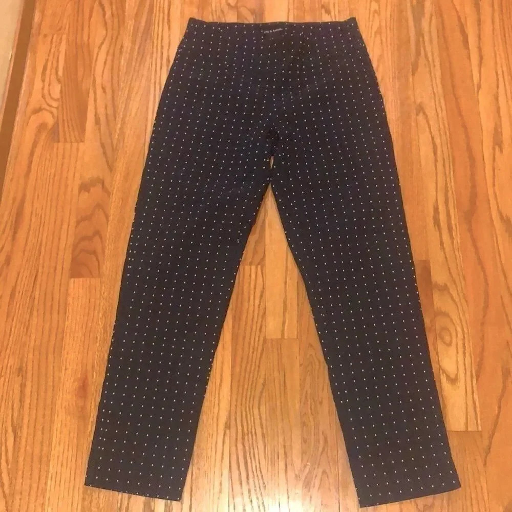 ZAC and Rachel black stretch pants with diamonds